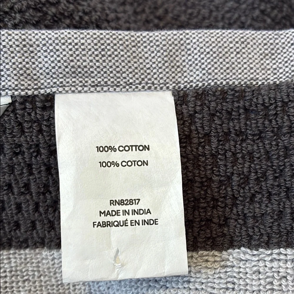 Lacoste Silver and Gray Bath Towels Luxurious Softness